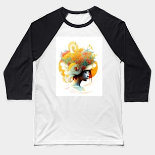 gold flowers Baseball T-Shirt